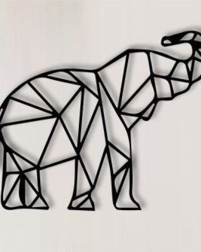 Elephant Metal Wall Art Design