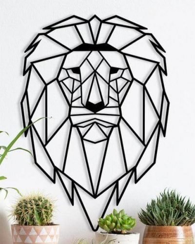 Lion metal art design